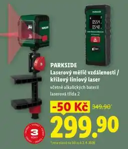Lidl PARKSIDE Laserový měřič vzdálenosti / křížový liniový laser nabídka