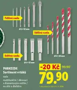 Lidl PARKSIDE Sortiment vrtáků nabídka
