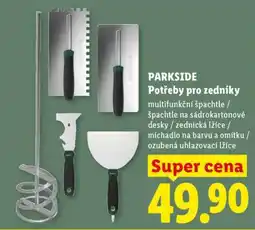 Lidl PARKSIDE Potřeby pro zedníky nabídka