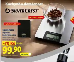 Lidl SILVERCREST DIGITÁLNÍ KUCHYŇSKÁ VÁHA nabídka