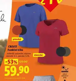 Lidl Crivit FUNKČNÍ TRIKO nabídka