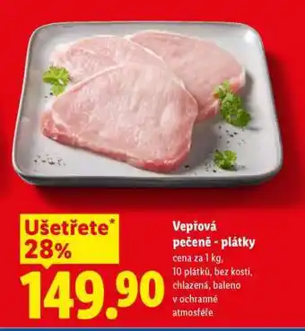 Lidl VEPŘOVÁ PEČENĚ PLÁTKY nabídka