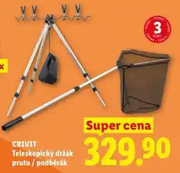 Lidl CRIVIT Teleskopický držák prutu / podběrák nabídka