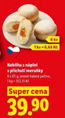 Lidl Kobliha s náplní s příchutí meruňky nabídka