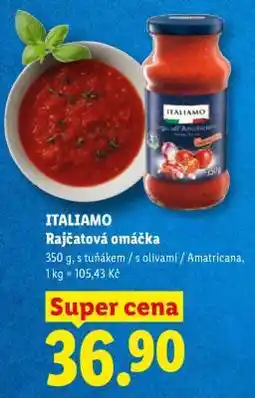Lidl ITALIAMO Rajčatová omáčka nabídka