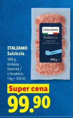 Lidl Italiamo Salsiccia nabídka