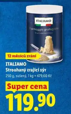 Lidl ITALIAMO Strouhaný zrající sýr nabídka
