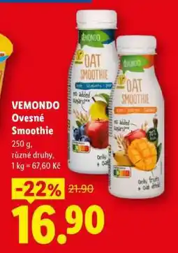 Lidl VEMONDO Ovesné Smoothie nabídka