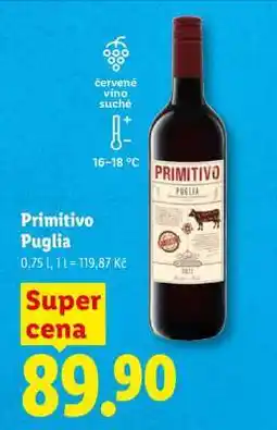 Lidl PRIMITIVO PUGLIA nabídka