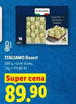 Lidl ITALIAMO Dezert nabídka