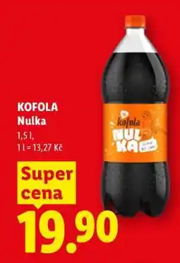 Lidl Kofola Nulka nabídka
