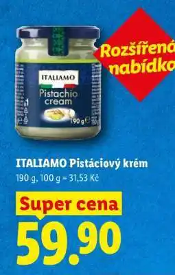 Lidl ITALIAMO Pistáciový krém nabídka