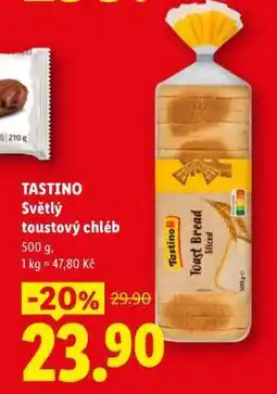 Lidl TASTINO Světlý toustový chléb nabídka
