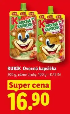 Lidl KUBÍK Ovocná kapsička nabídka