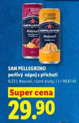 Lidl SAN PELLEGRINO PERLIVÝ NÁPOJ S PŘÍCHUTÍ nabídka