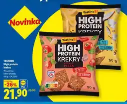 Lidl TASTINO High protein krekry nabídka