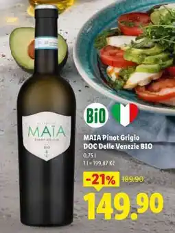 Lidl MAIA Pinot Grigio DOC Delle Venezie BIO nabídka