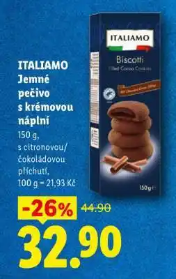 Lidl ITALIAMO Jemné pečivo s krémovou náplní nabídka