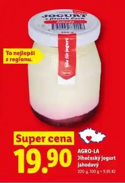 Lidl AGRO-LA JIHOČESKÝ JOGURT JAHODOVÝ nabídka