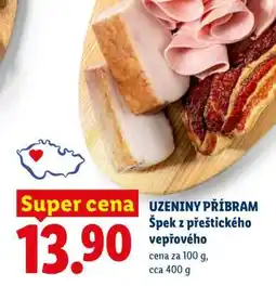 Lidl UZENINY PŘÍBRAM Špek z přeštického vepřového nabídka