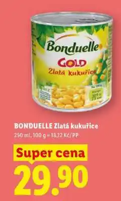 Lidl Bonduelle Zlatá kukuřice nabídka