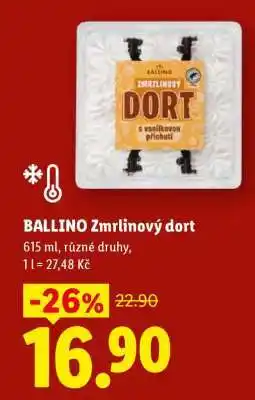 Lidl BALLINO Zmrzlinový dort nabídka
