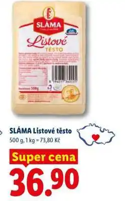 Lidl Sláma Listové těsto nabídka