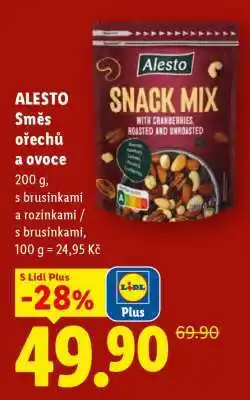 Lidl Alesto SMĚS OŘECHŮ A OVOCE nabídka