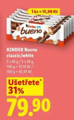 Lidl KINDER BUENO CLASSIC WHITE nabídka