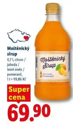 Lidl MOŠTĚNICKÝ SIRUP nabídka
