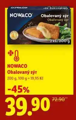 Lidl NOWACO Obalovaný sýr nabídka