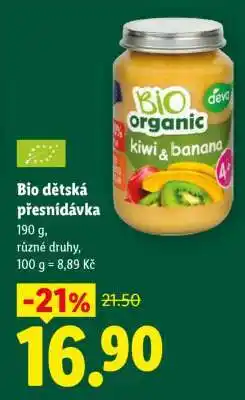 Lidl BIO DĚTSKÁ PŘESNÍDÁVKA nabídka