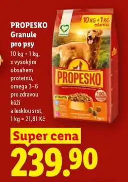 Lidl Propesko granule pro psy nabídka