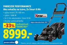 Lidl PARKSIDE PERFORMANCE Aku sekačka na trávu, 2x Smart 8 Ah nabídka