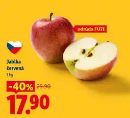 Lidl Jablka červená nabídka