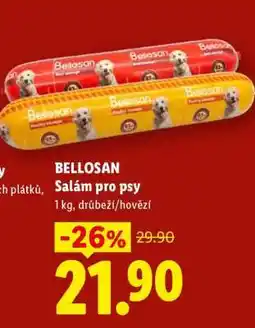 Lidl BELLOSAN Salám pro psy nabídka