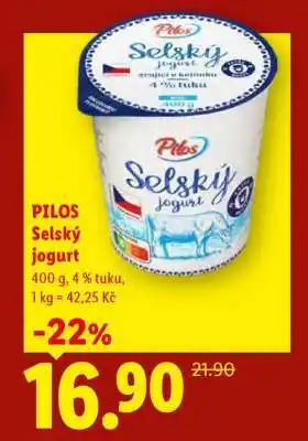 Lidl PILOS Selský jogurt nabídka