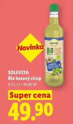 Lidl SOLEVITA Bio bezový sirup nabídka