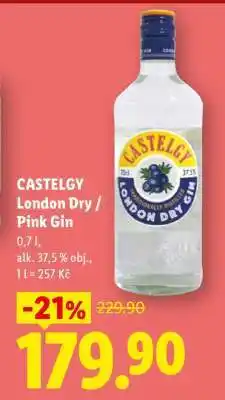 Lidl CASTELGY London Dry / Pink Gin nabídka