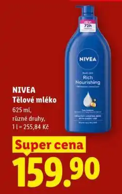 Lidl Nivea Tělové mléko nabídka