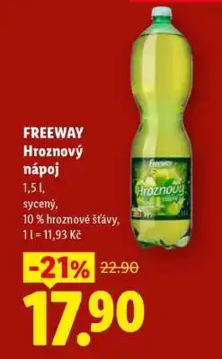Lidl Freeway Hroznový nápoj nabídka