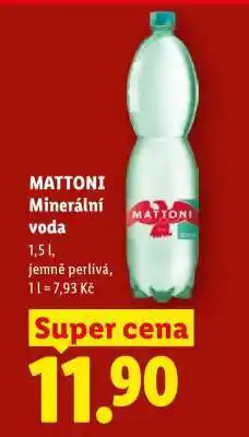 Lidl Mattoni minerální voda nabídka