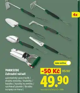 Lidl PARKSIDE Zahradní nářadí nabídka