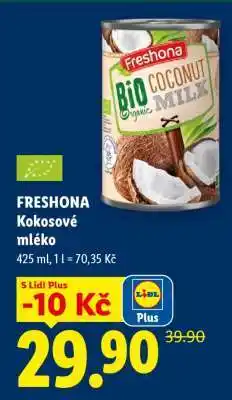 Lidl Freshona KOKOSOVÉ MLÉKO nabídka