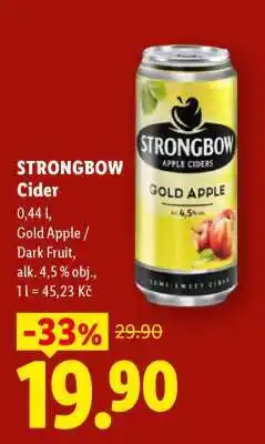 Lidl Strongbow cider nabídka