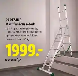 Lidl PARKSIDE Multifunkční žebřík nabídka