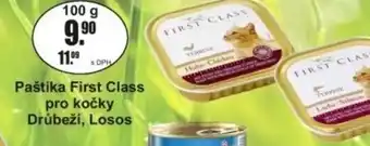 Adam Paštika First Class pro kočky Drůbeží, Losos nabídka