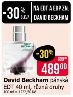 Teta David Beckham pánská EDT 40 ml nabídka