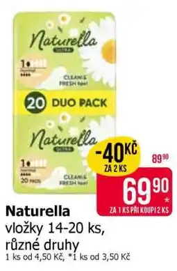 Teta Naturella vložky 14-20 ks, různé druhy nabídka