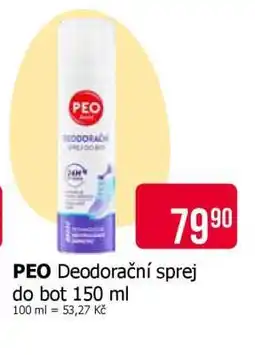 Teta PEO Deodorační sprej do bot 150 ml nabídka